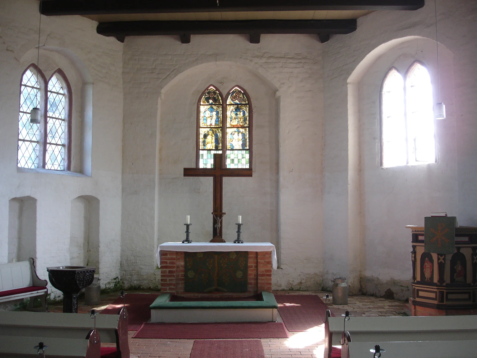 Church in Bössow - cultural site in Schleswig-Holstein, Germany