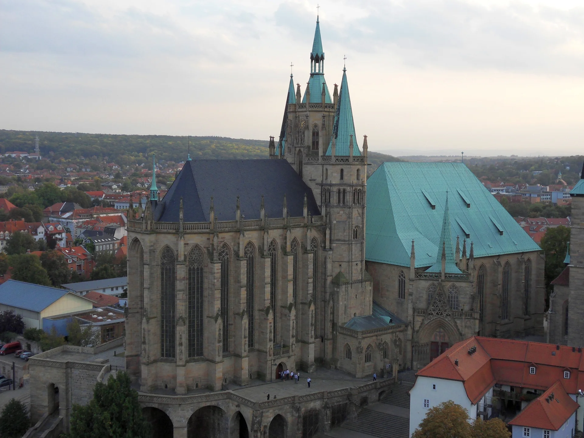 Erfurt Cathedral - cultural site in Saxony-Anhalt, Germany