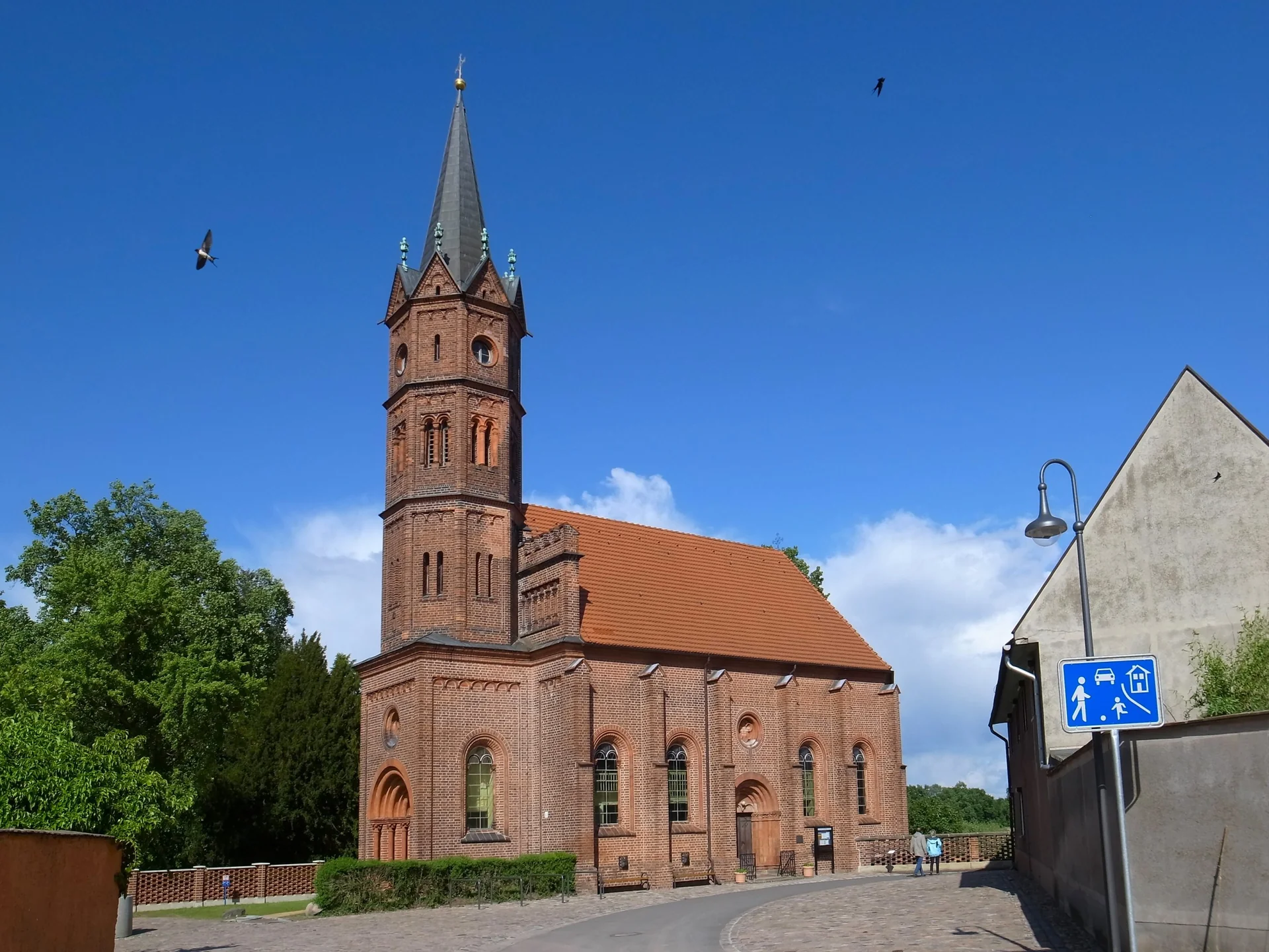 Evangelical Church Großkühnau - cultural site in Brandenburg, Germany