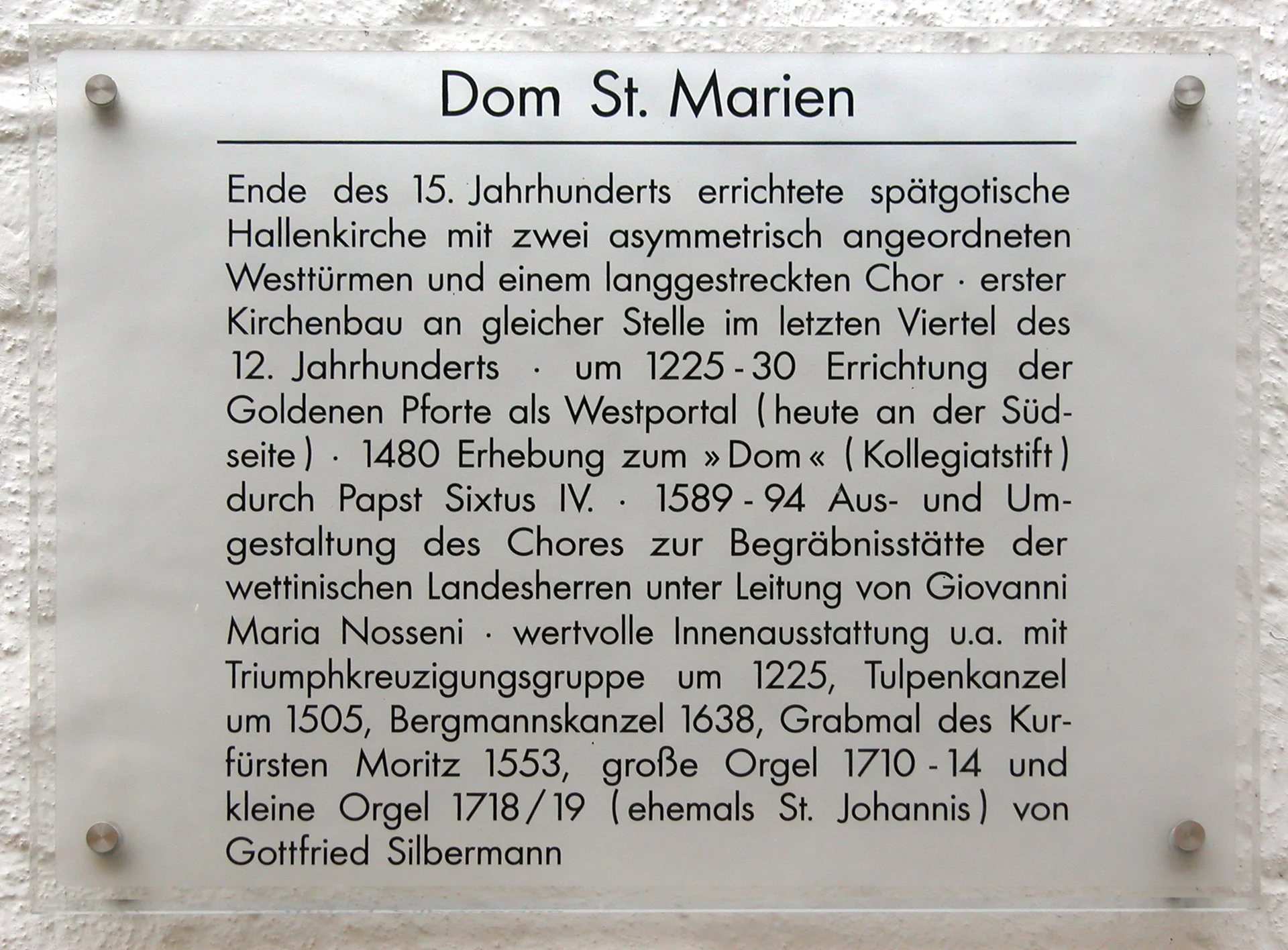 Freiberg Cathedral - cultural site in Saxony, Germany