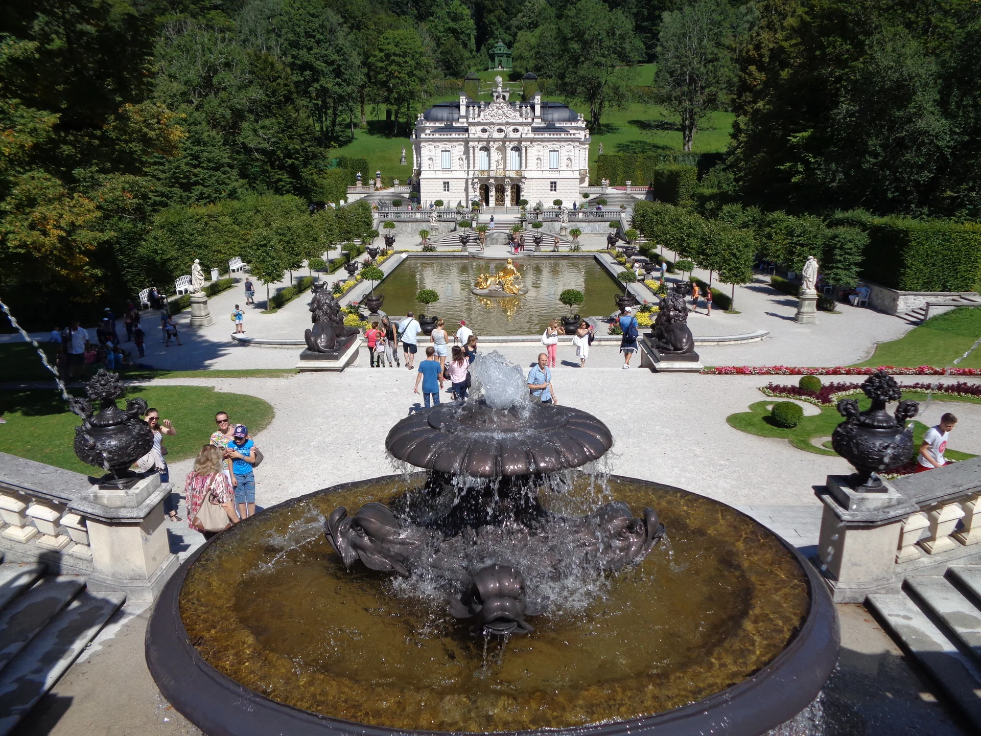 Linderhof Palace - cultural site in Bavaria, Germany