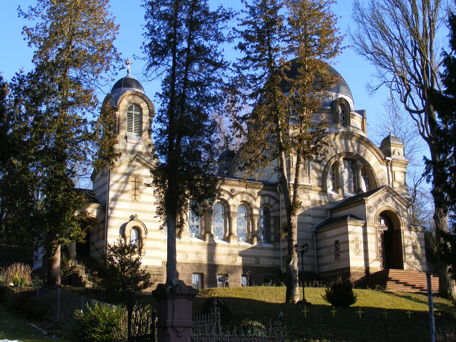 Russian church Bad Kissingen - cultural site in Thuringia, Germany