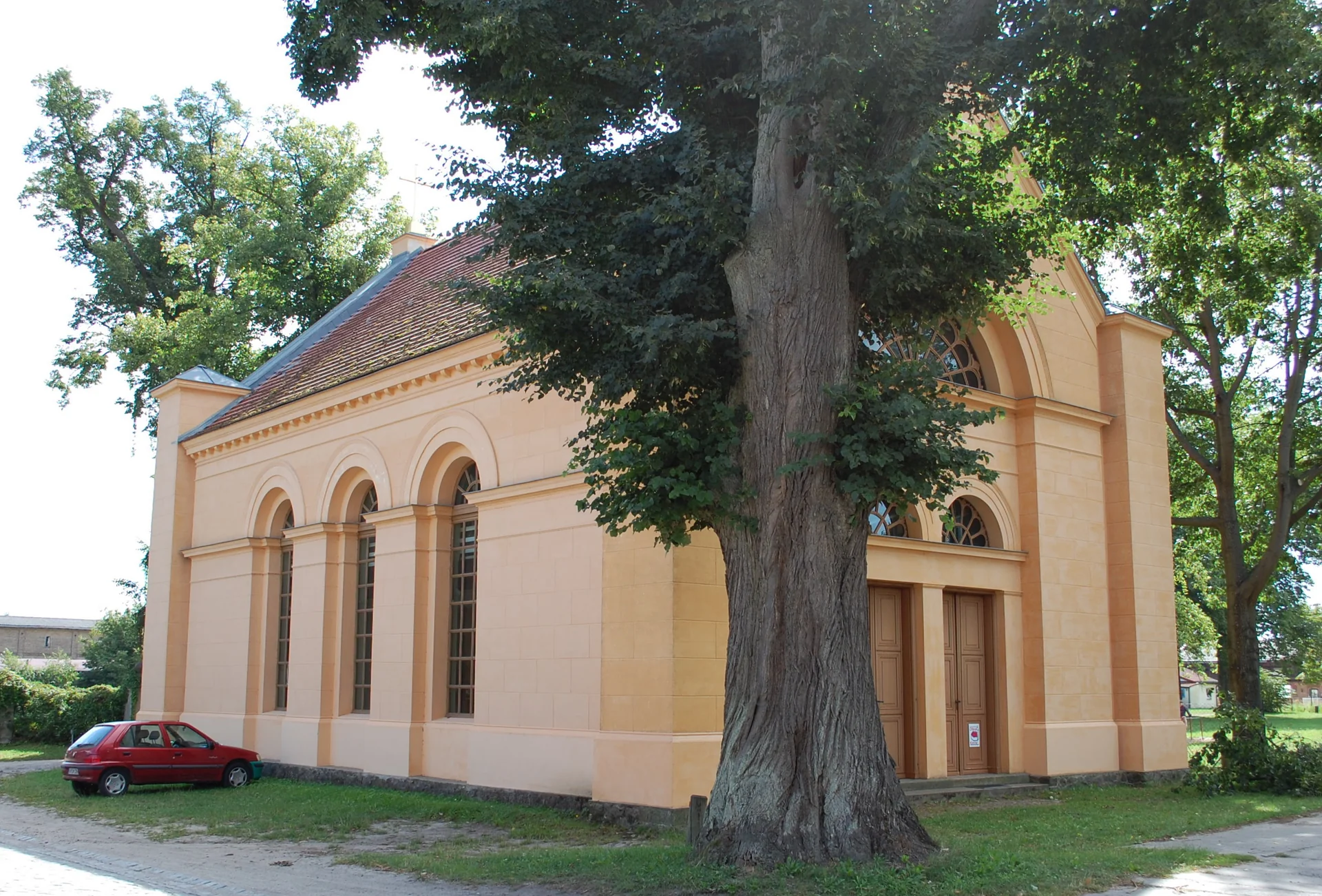 Village church Annenwalde - cultural site in Mecklenburg-Vorpommern, Germany