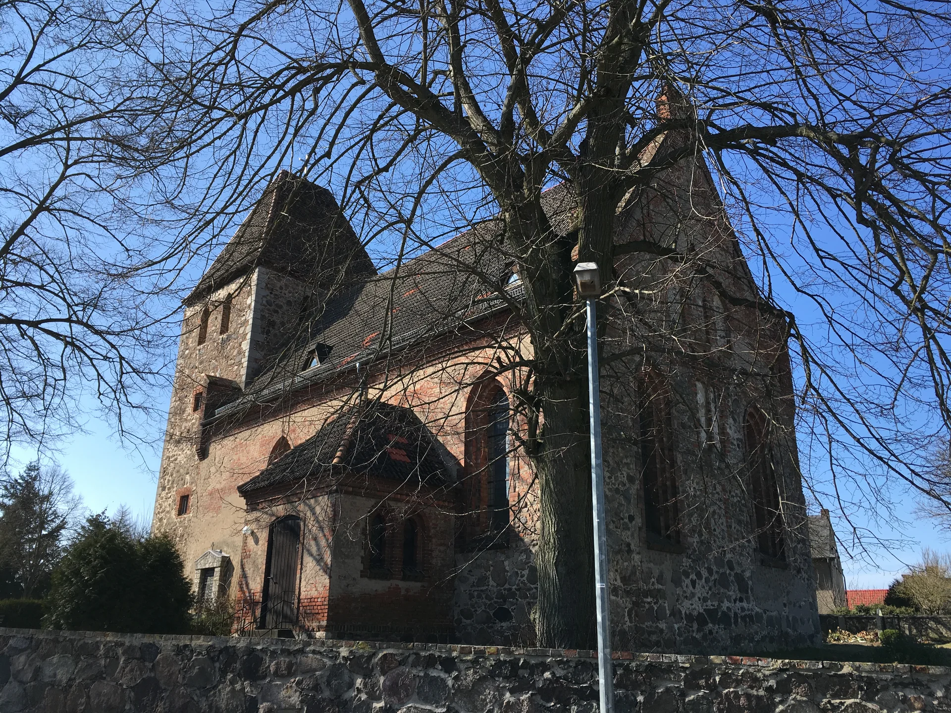 Village Church in Buchholz - cultural site in Mecklenburg-Vorpommern, Germany