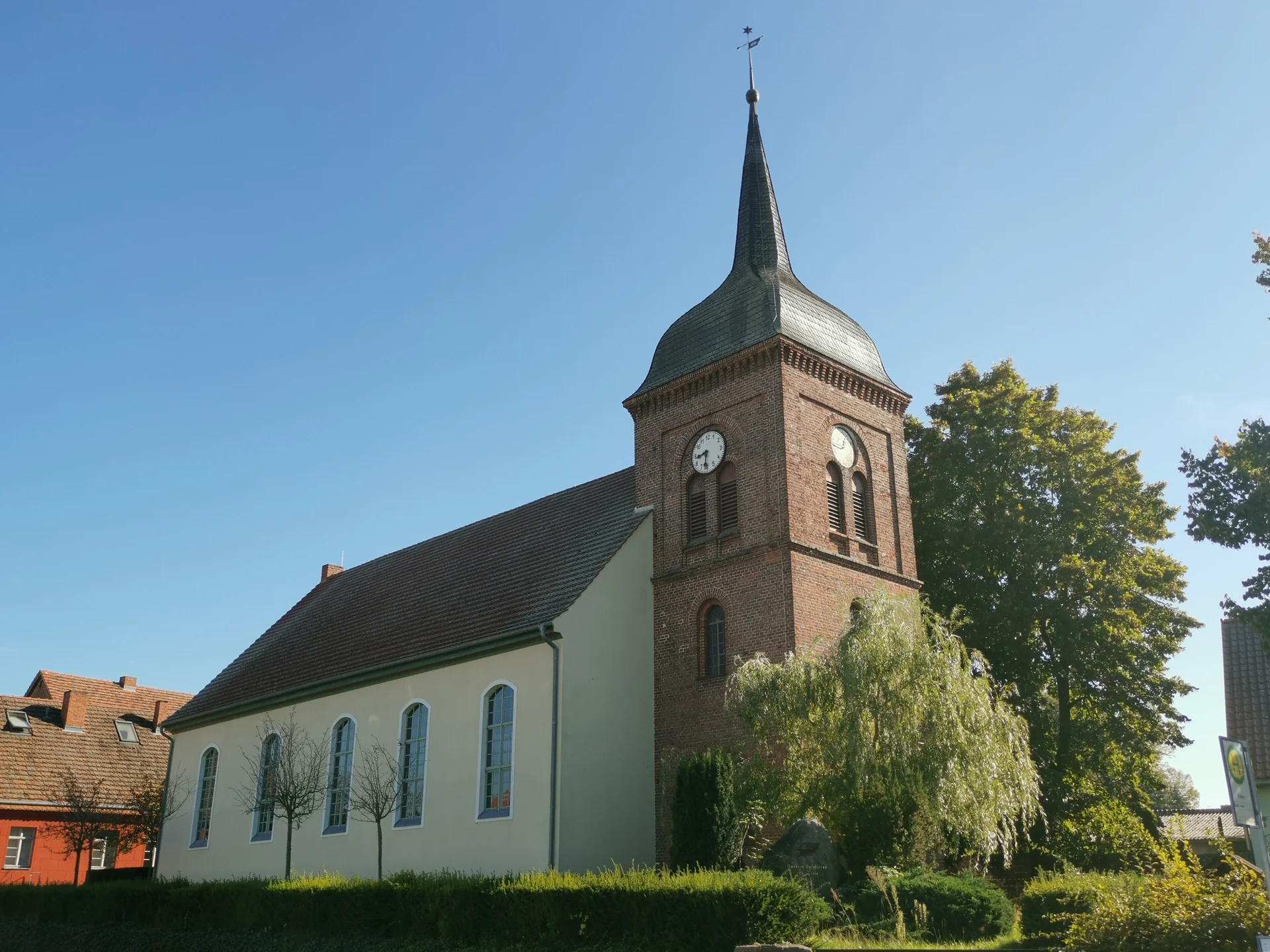 Village church Kleßen - cultural site in Brandenburg, Germany