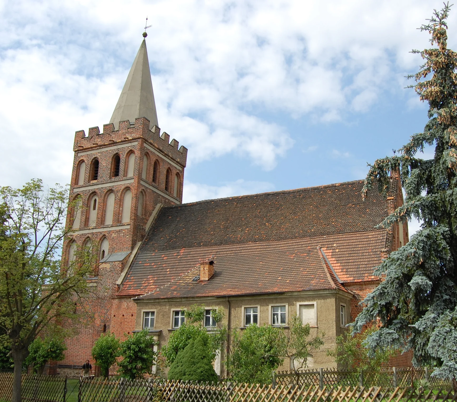 Village church Papitz - cultural site in Brandenburg, Germany